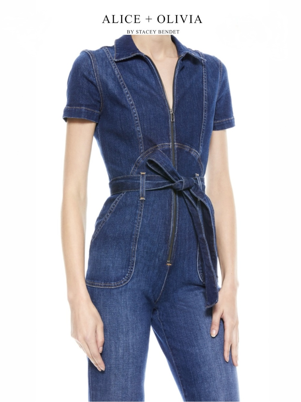 Alice + Olivia “Love Train” Wide‑Leg Jumpsuit (27) - Picture 2 of 7